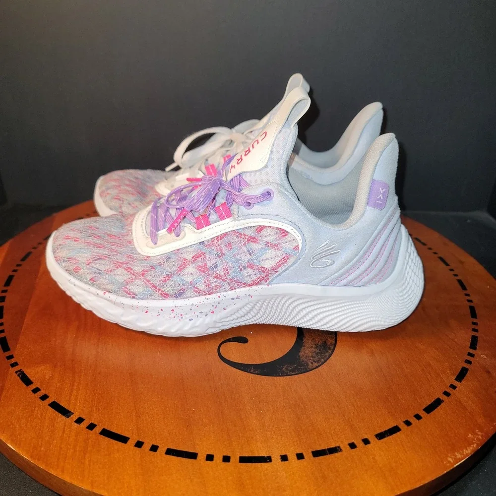 Under Armour Curry Flow 10 Splash Party Basketball Shoes‎ 3025731-401 Kids 7Y